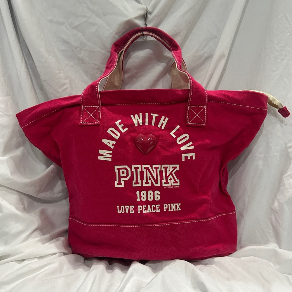 PINK Victoria's Secret Fuchsia Tote Bag
